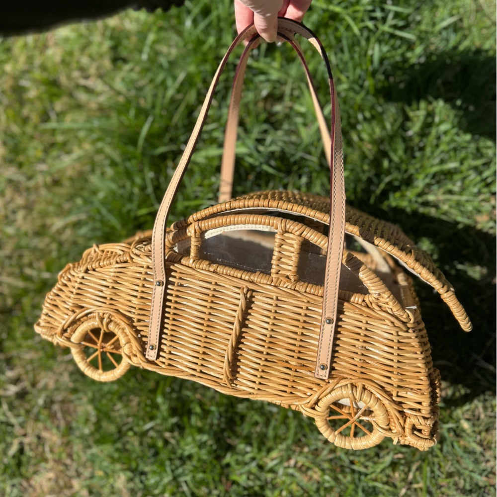 kate spade Vita Riva Wicker Car Bag